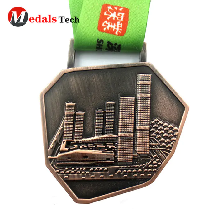 Factory Price Running MakeSoft Enamel Metal Medal With Ribbon