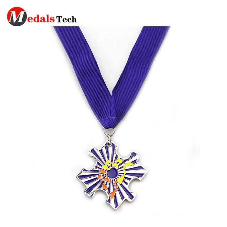 Factory price antique coin trophies classic cross shape engraving laser logo custom military medal