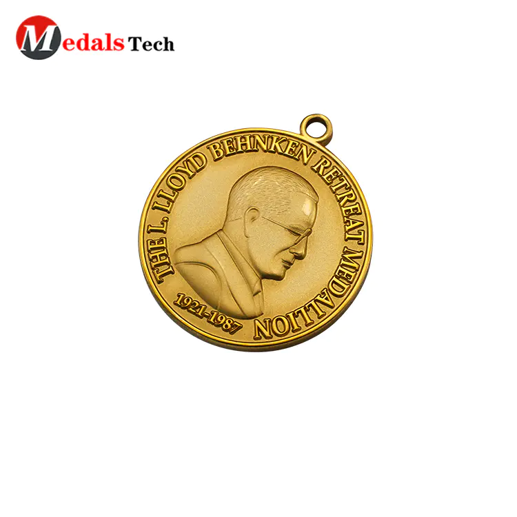 Cheap custom shinny gold enamelcycling sports awards medal