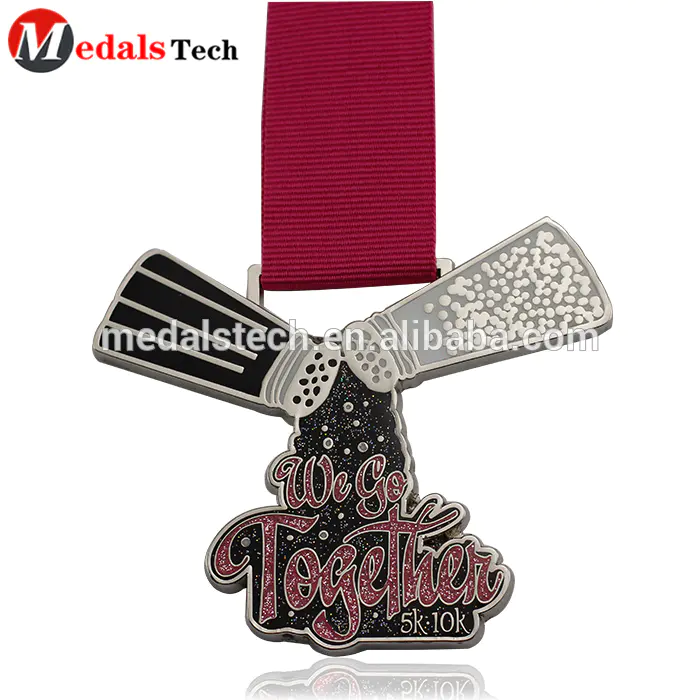 Guangdong custom Athens various size 3d embossed never give up runner competition use custom sports bronze award medal metal