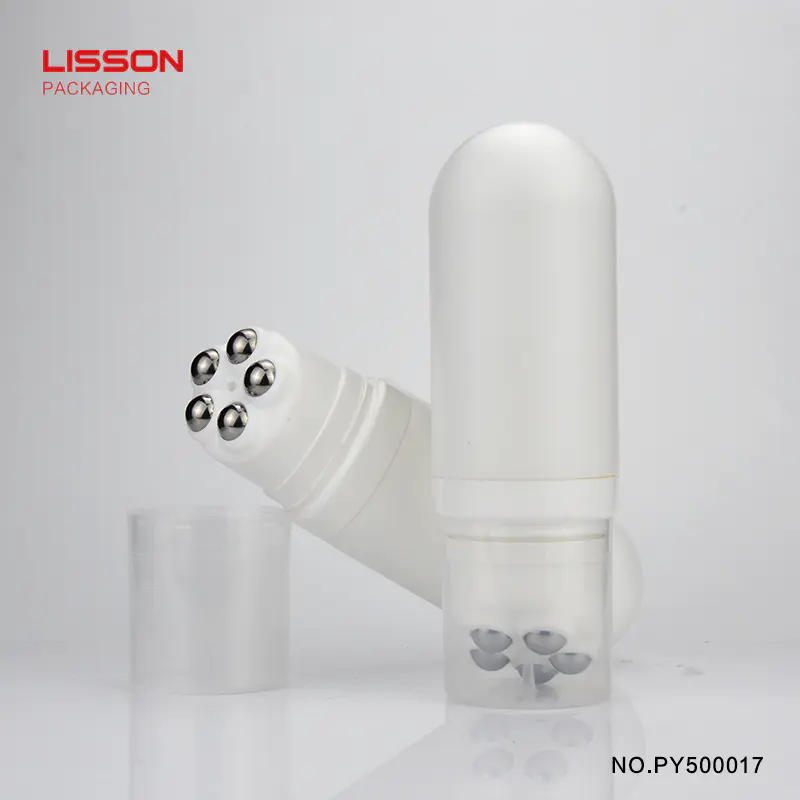 120ml Customized stainless steel roller ball applicator cosmetic packaging tube for body massage