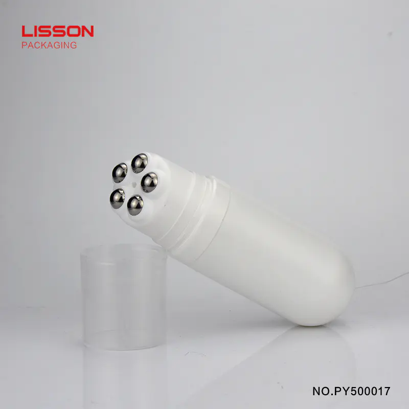 120ml Customized stainless steel roller ball applicator cosmetic packaging tube for body massage