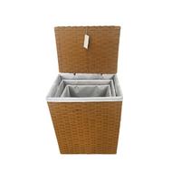 wholesale customized plastic tube with fabric foldable laundry basket