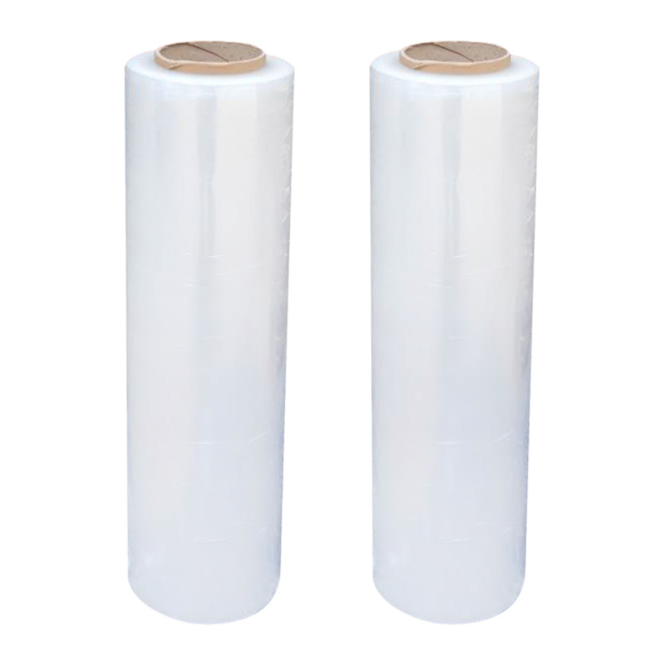 Lowest price virgin 100% LDPE material stretch film jumbo roll wrap film pallet film