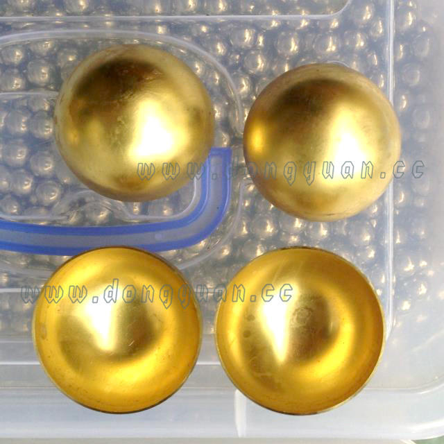30mmHollow Brass Ball,Polished Brass Hemisphere for Art Jewelry