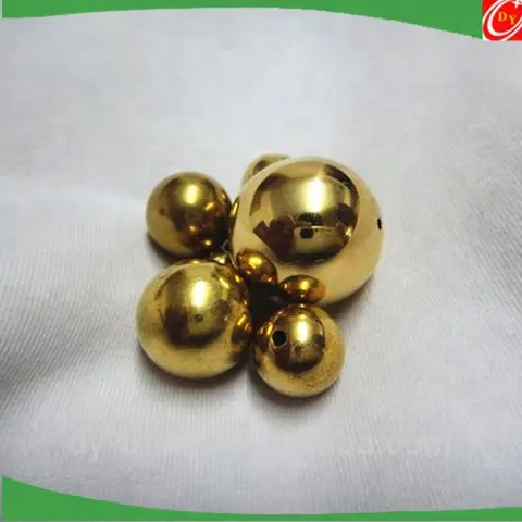 Hollow Drilled Hole Brass Ball for shoes /Glod metal ball for jewelry