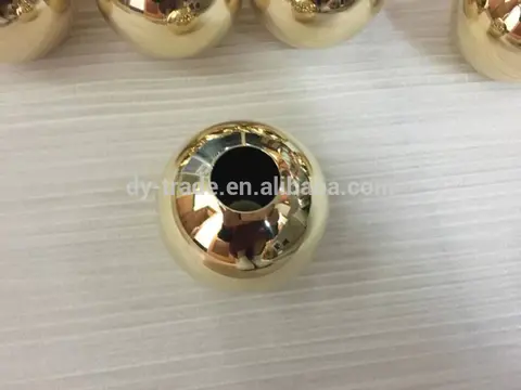 high quality brass hollow sphere with through hole ,used for lamp shade