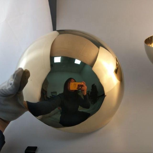 250mm Brass Hemisphere Half Ball Copper Half Sphere With Shiny Surface