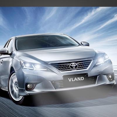 VLAND factory for car headlight for Reiz Mark X 2010 2011 2012 fullLED head lamp with yellow turn signal with plug and play