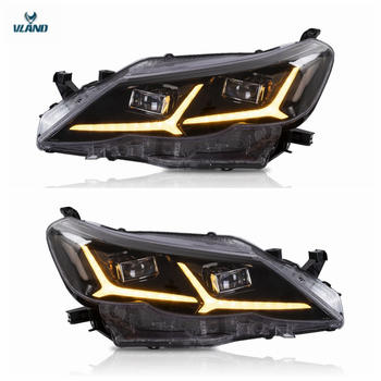 Vland factory accessories for car Reiz full LED headlight 2010-2013 for Mark X head lamp with DRL+welcome light with blue
