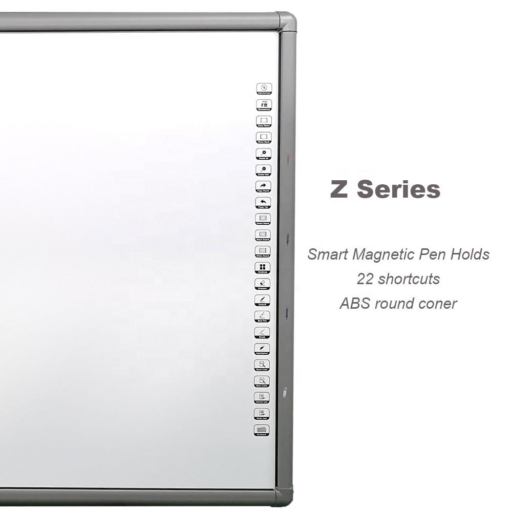 Popular 96 inch ceramic steel digital white board smart interactive whiteboard for school