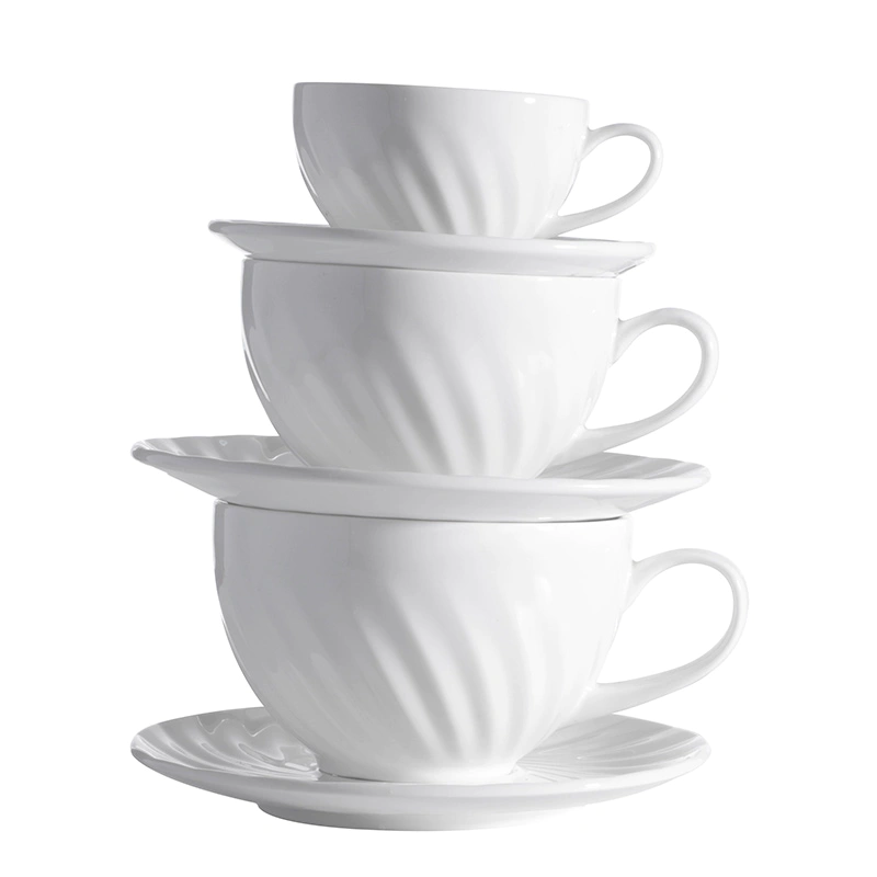 High Quality Luxury Fine China Dinner Set, Ceramic Tableware Set,White Ceramic China Tea Set