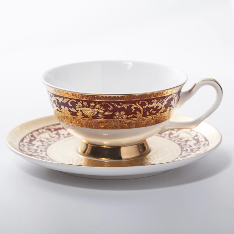 Luxury Crockery Tableware Bone China Decal Dinnerware Tea Set, Restaurant Modern Luxury Dinnerware Coffee Set%