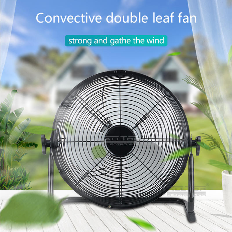 ALLTOP Super strong wind energy saving 24w solar panel rechargeable solar fan