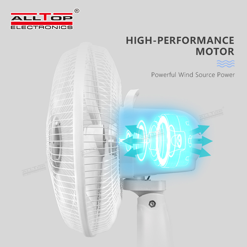ALLTOP High Performance motor three wind speed five blades blow vigorously solar fan