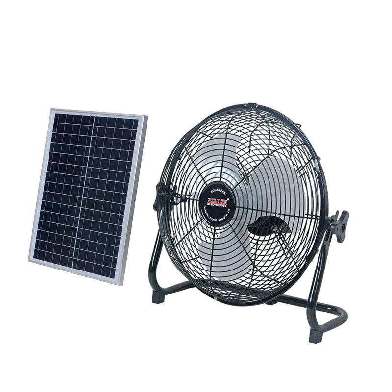 ALLTOP 2020 Best design durable 15v dc 24w solar panel rechargeable solar fan