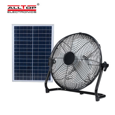 ALLTOP New Products Rechargeable solar panel 24w home solar power fan solar fan