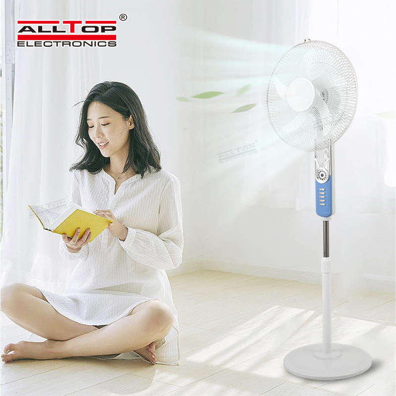 ALLTOP High quality Air circulation mute floor fans 16inch solar electric fan