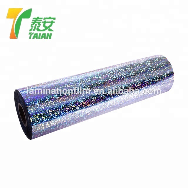 High Glossy and Printable Aluminum Metallized Polyester Thermal Laminating Film for offset printing machine
