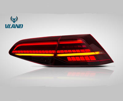 Vland Car LED TailLights For New Golf 7 Tail Light For Golf 7.5 2016 2017 2018 Rear Lamp DRL+Brake+Park+Signal Plug And Play