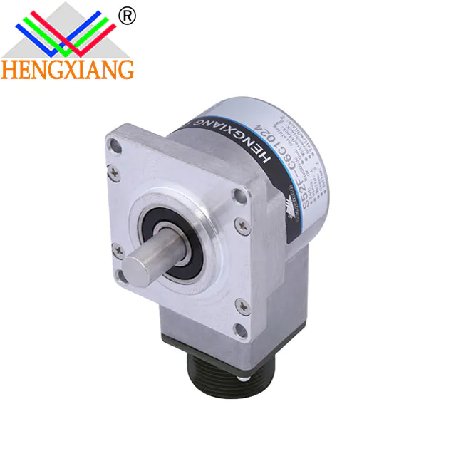 S52F square flange rotary encoder 52*52mm with the shaft seal H25 Incremental Encoder elevator encoder