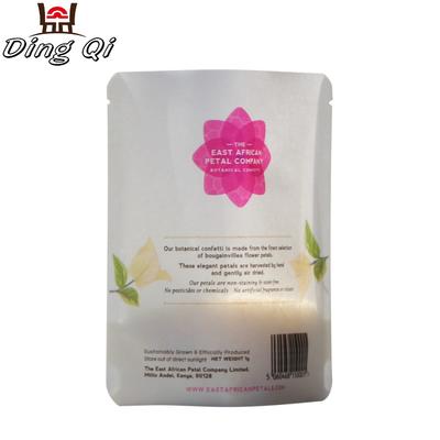 Custom printed biodegradable waterproof kraft paper flour bag