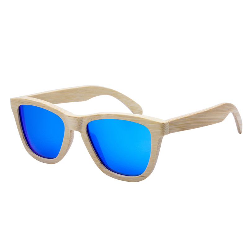 Eugenia Hyper Buen Look Sunglass Stand PC Lens Bamboo Foot Sunglasses para hombres y mujeres