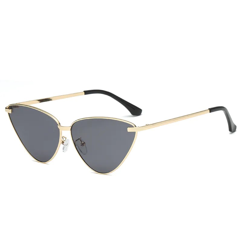 EUGENIA metal custom novelty sunglasses colorful women trendy cat eye sunglasses