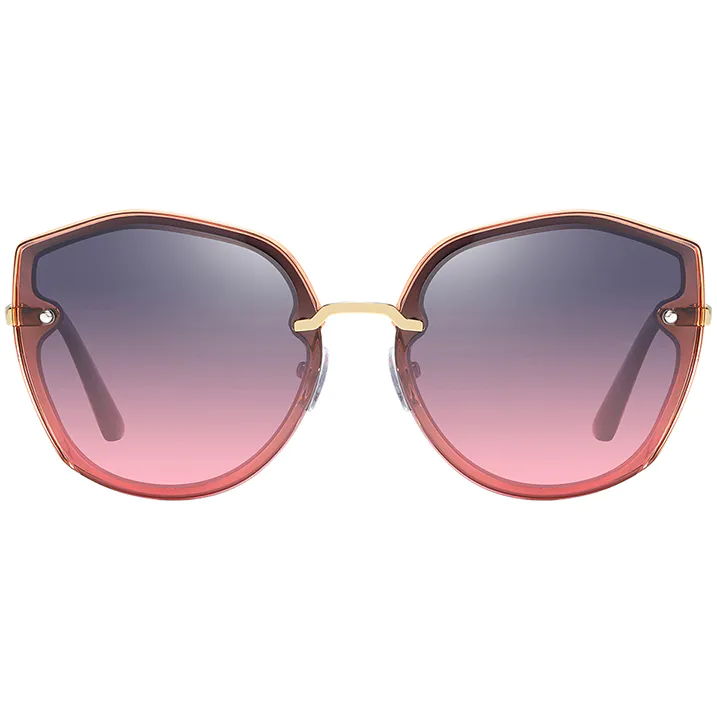 EUGENIA Wholesale Fashion Polarized Clear PC Frame Sunglasses Brand Designer Custom Logo Sunglasses 2021