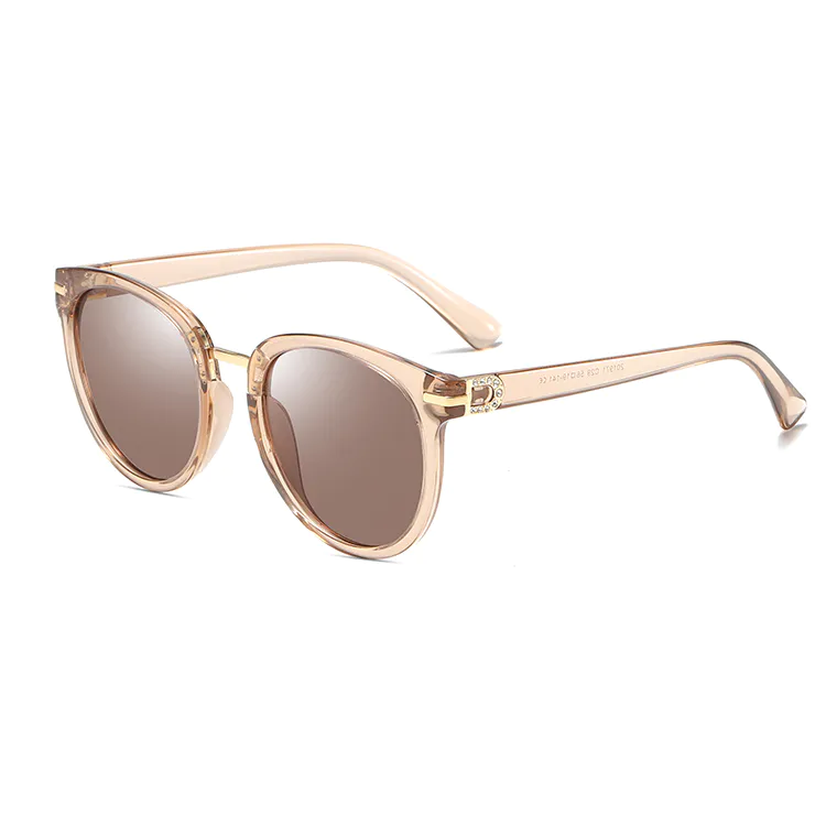 EUGENIA Sun Glasses Woman Shades Men Round Frame Acetate Uv400 Vintage Polarized Sunglasses