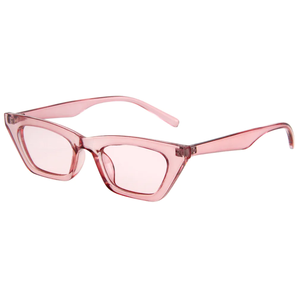 EUEGNIA fashionable transparent frame color high quality women cat eye sunglasses