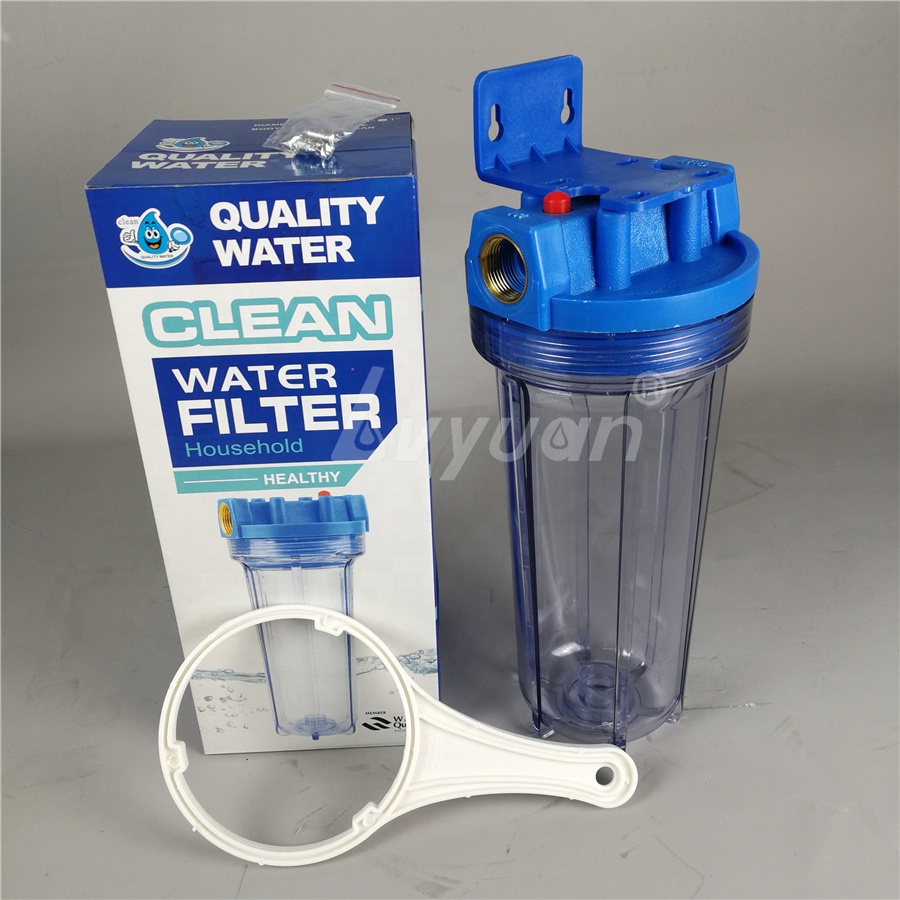 10 inch Clear Plastic Water filter housing transparent for Pre Water Purifier