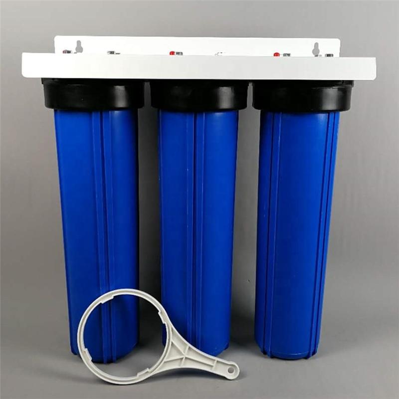 Residential 2 stage 20 inch PP/CTO/GAC big blue water filter housing