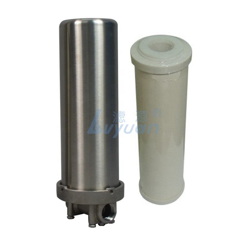 Household 10 inch ceramic 304 stainless steel cartridge water filter system