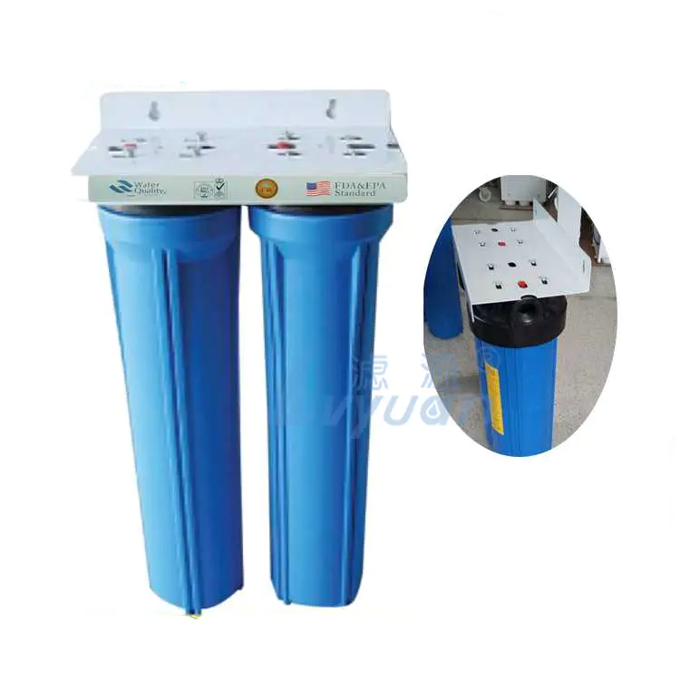 Whole house 2 3 stage 20 inch water filter with double stage BB filtration