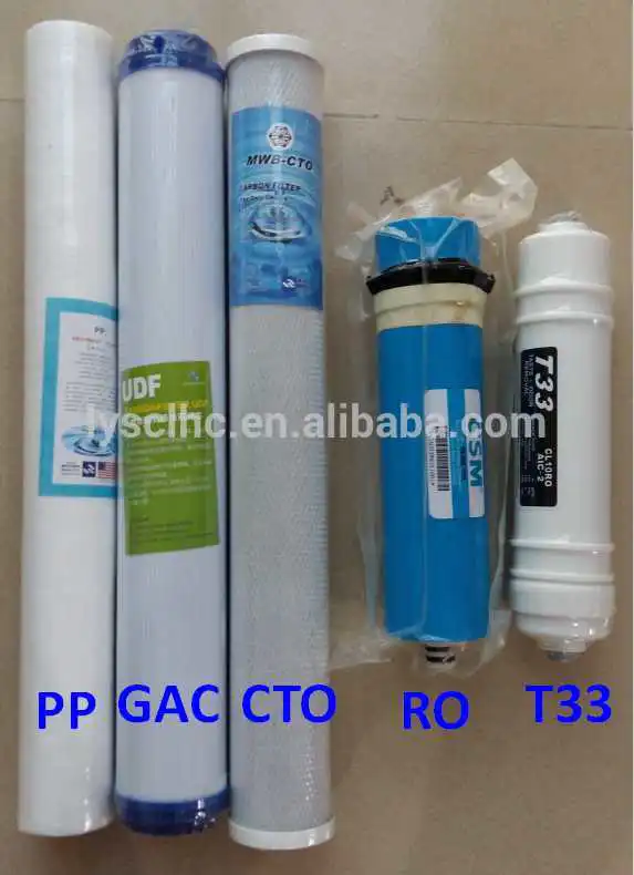 Whole house 2 3 stage 20 inch water filter with double stage BB filtration