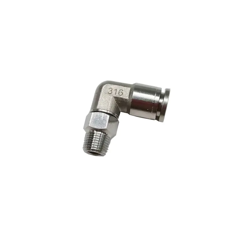 Metal male elbow BKC-PL8-01 oxidation-resisting 1/8in 1/4in Pneumatic Quick Connecting Tube Fitting