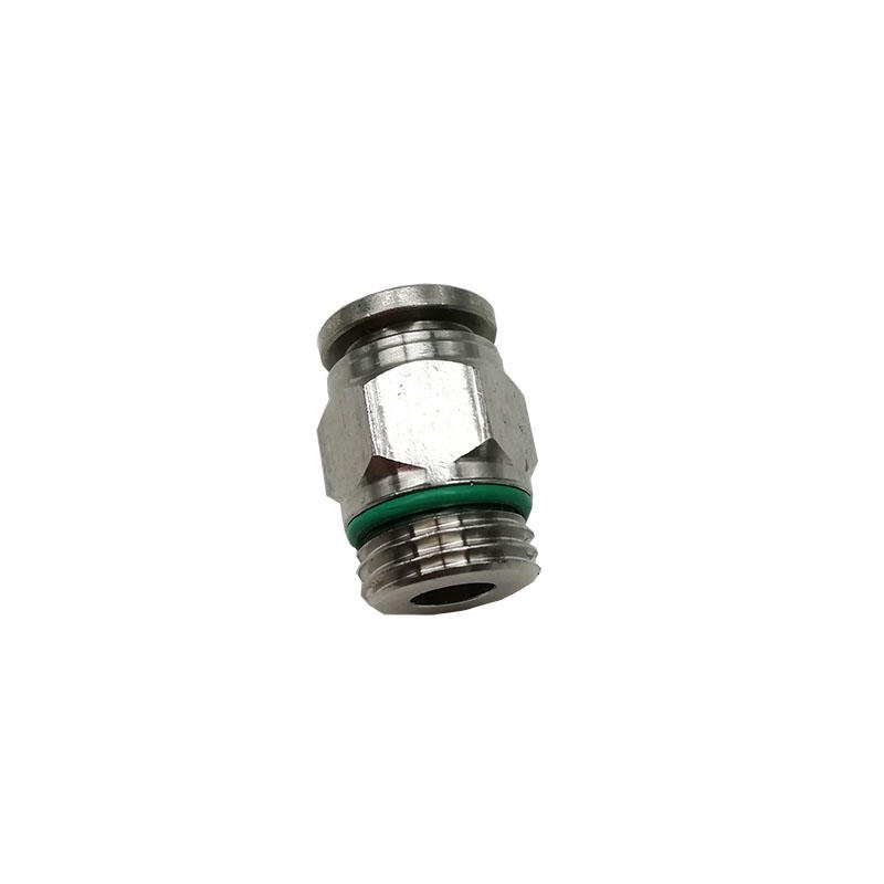 BKC- PC8-01G Pneumatic joint 1/8in stainless steel straight mate connector air fitting pneumatic