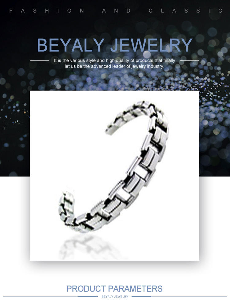 product-BEYALY-Satin finish men titanium accessory diamond tennis bracelet-img-2