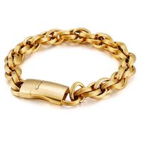 Cheap Latest Design Men Golden Bracelet Slave Bracelet Jewelry