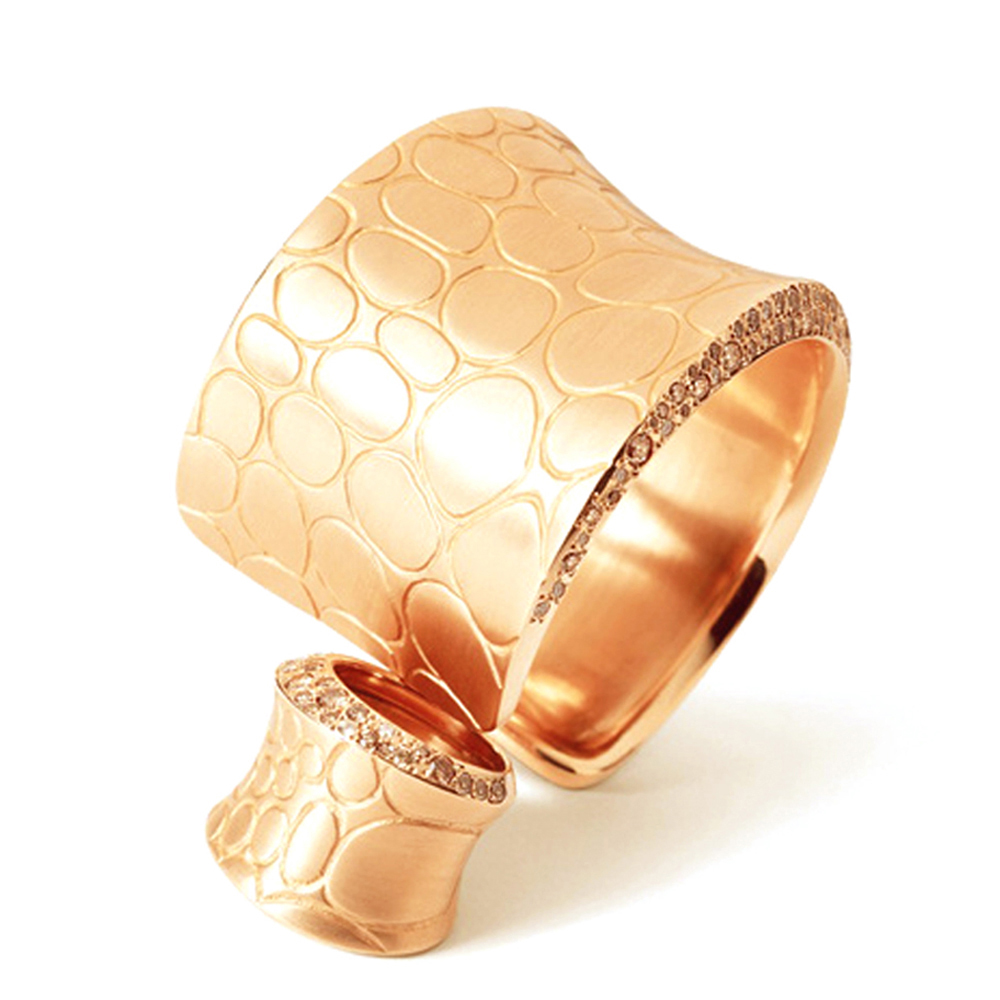 Gold color silver ring and bangle set women accessories