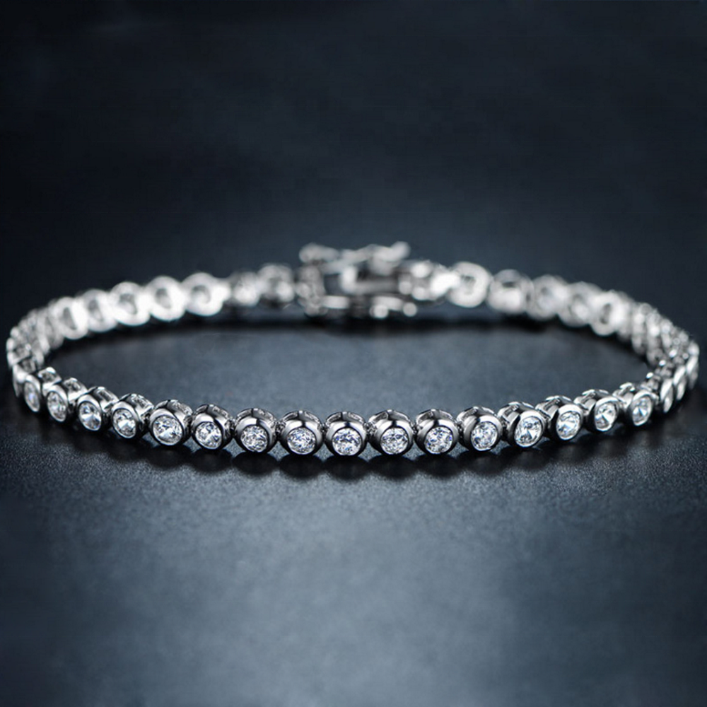 product-Beauty Girls AAA Cz Silver Bracelets Souvenir For Party-BEYALY-img-3