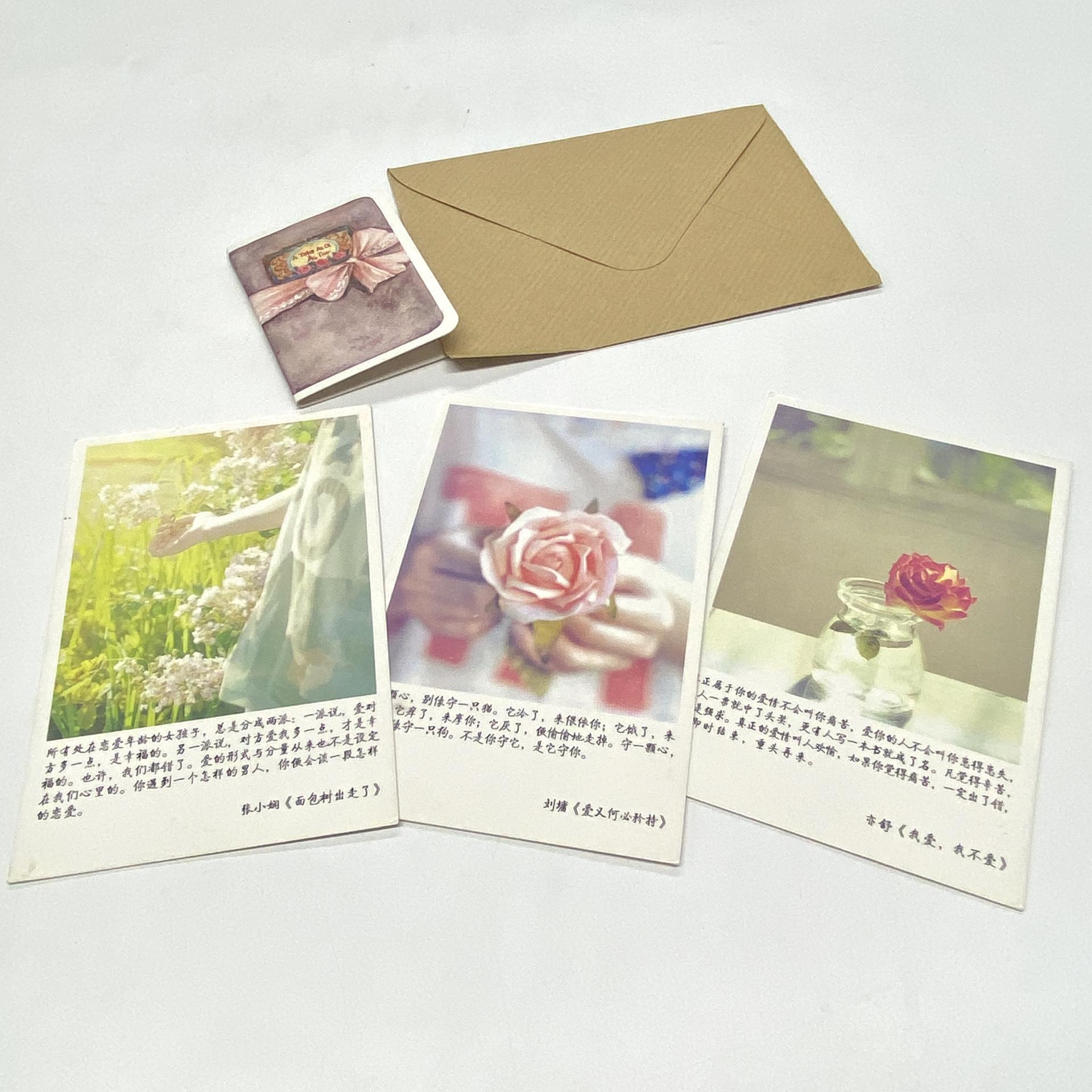 product-Custom Postcards Card Time Record Flower Label Card Insertion Landscape Sign Plate-Dezheng-i-1
