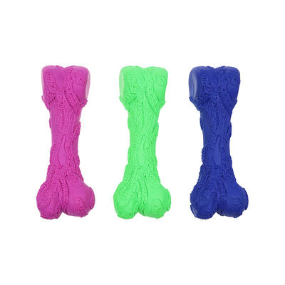 Low price pet molars bone toys, clean teeth care natural rubber non-toxic dog chewing toys. Can be customized processing.
