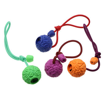 High quality environmental protection rubber food leakage toy ball, with leash interactive pet toys cheap.
