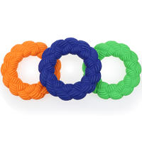 Bamboo Weaving Circle Ring Dog Chew Toys For Aggressive Chewers Pet Toys Chew Dog Toys Indestructible Dog Toy