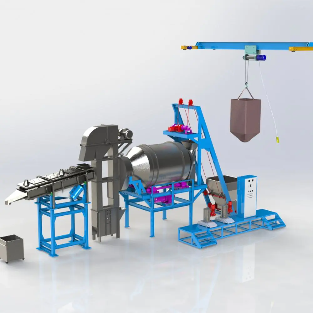 Low Cost Washing Powder Mixer / Detergent powder post blending production line