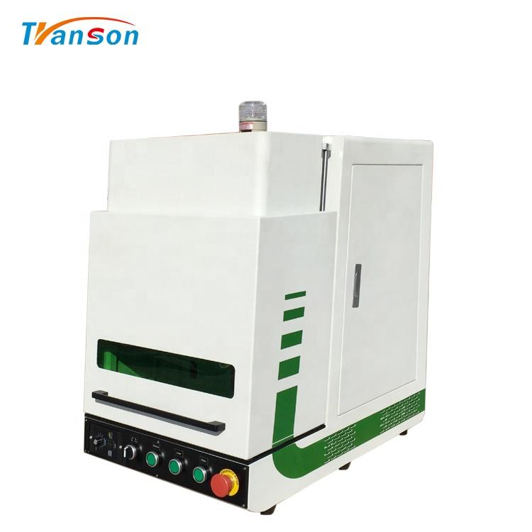 Enclosed Fiber Laser Marking Machine For Ring Gold And Metal With Door Open Protection