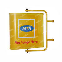 Double sided advertising patent product outdoor signage rotating with wind