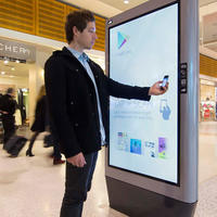 42 55 65 inch outdoor stand waterproof advertising lcd digital signage display
